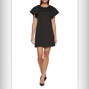 Tommy Hilfiger* Flutter-Sleeve A-Line Mini Dress